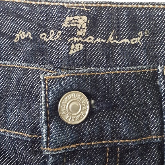 Women's 7 FOR ALL MANKIND Boot Cut Jeans Size 27 Blue - Picture 6 of 11